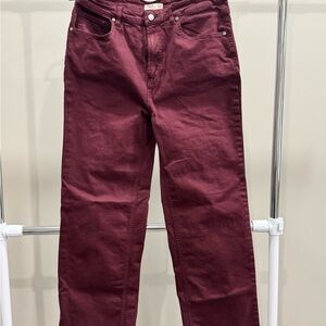 Oat New York Women's Deep Red Trousers